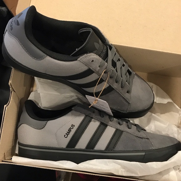 adidas Other - Adidas | Men's Gray and Black Campus Sneakers | Sz 11